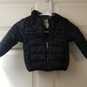 2t black puffer jacket